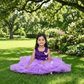 Purple party frock for girls-M250056