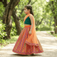 Girls orange Party Dress  M250310