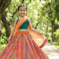 Girls orange Party Dress  M250310