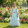 Girls blue lehanga  M250313