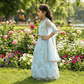 Girls blue lehanga  M250313