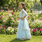 Girls blue lehanga  M250313