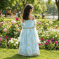 Girls blue lehanga  M250313