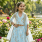 Girls blue lehanga  M250313