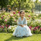 Girls blue lehanga  M250313