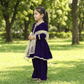 Blue silk blended sharara set-M250330