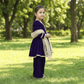 Blue silk blended sharara set-M250330