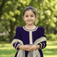 Blue silk blended sharara set-M250330