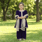 Blue silk blended sharara set-M250330