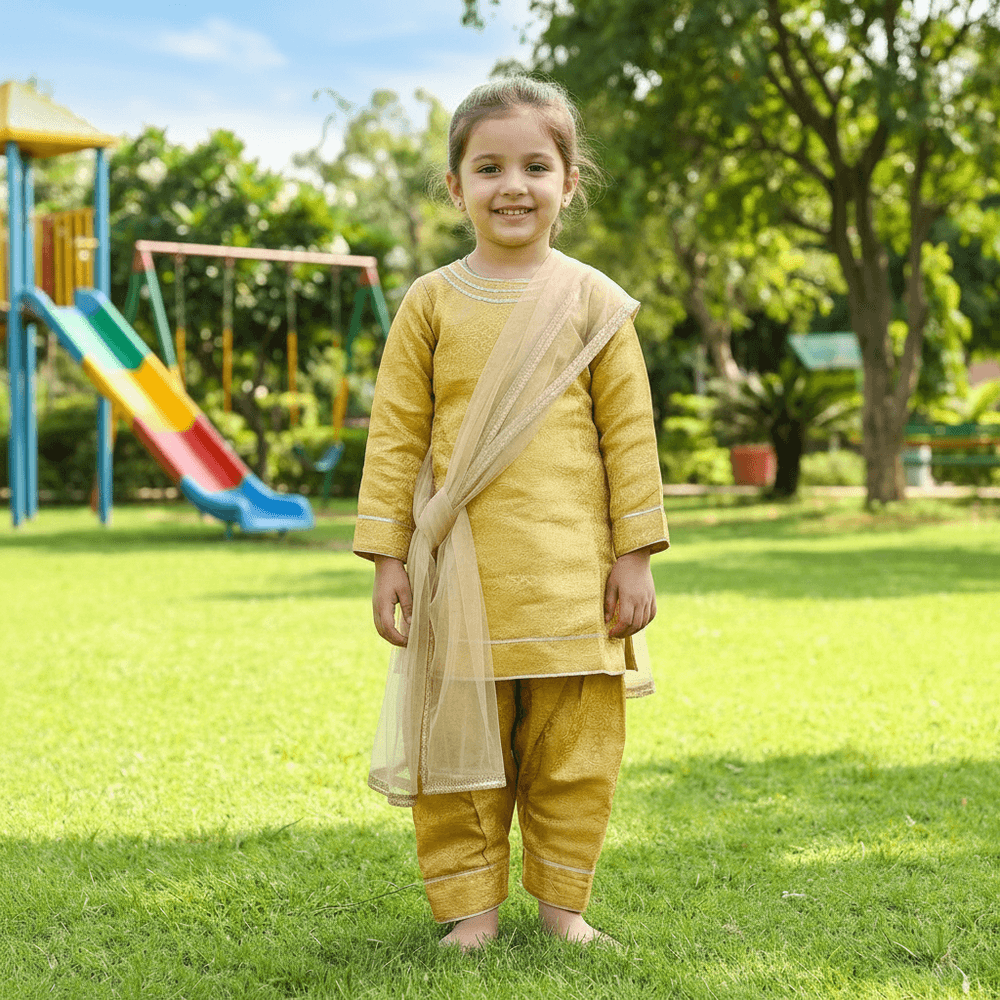 Gold-salwar-suit- set-M250326
