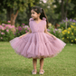 SALE Childrens Party Dresses purple frock m250112