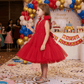 SALE Childrens Party Dresses magenta frock m250111