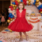 SALE Childrens Party Dresses magenta frock m250111