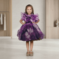purple party frock for girls-M250120