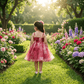 maroon party frock for girls-M250121