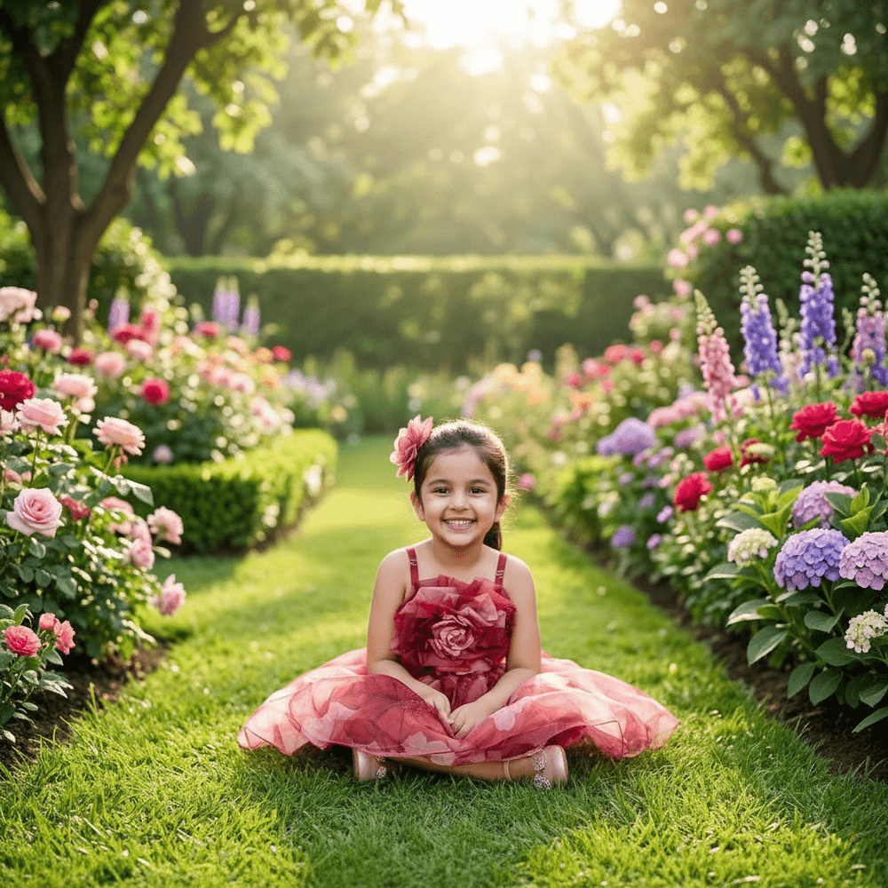 maroon party frock for girls-M250121