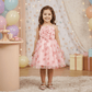 pink party frock for girls-M250122