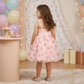 pink party frock for girls-M250122