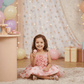 pink party frock for girls-M250122