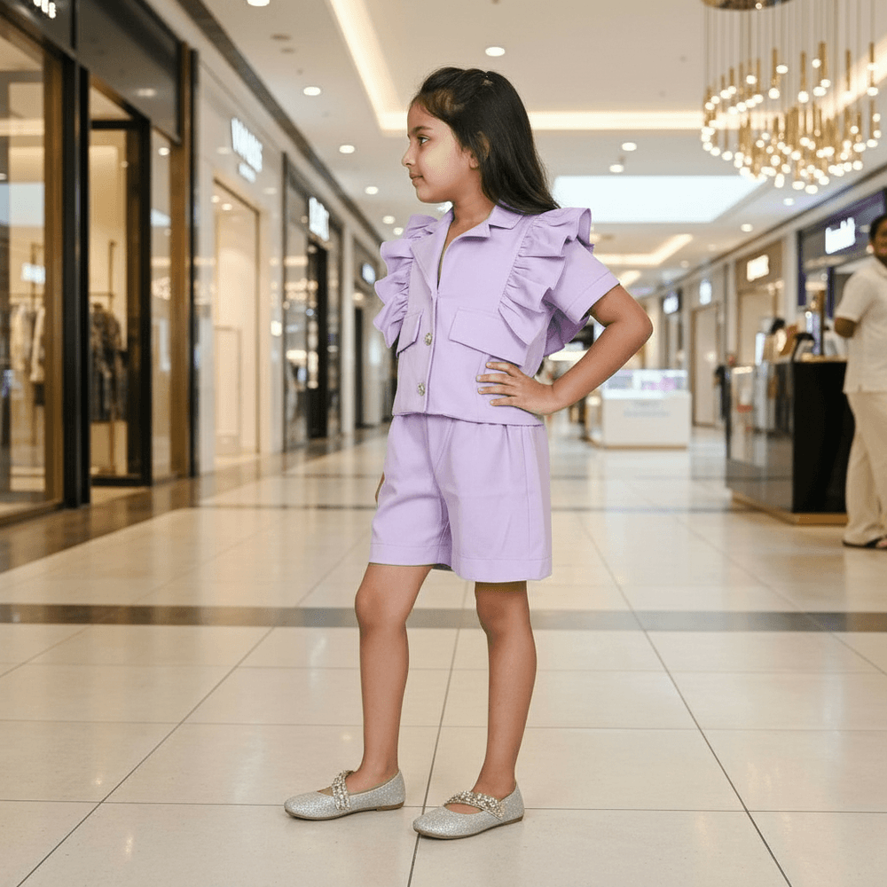 purple coord-set for girls-M250123
