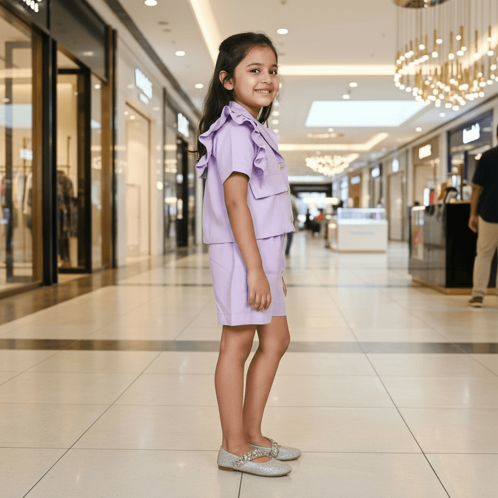 purple coord-set for girls-M250123