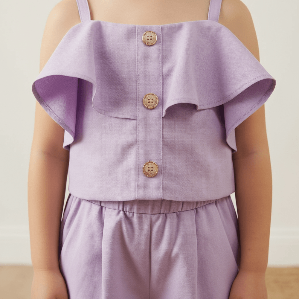 Purple cord-set for girls-M250124