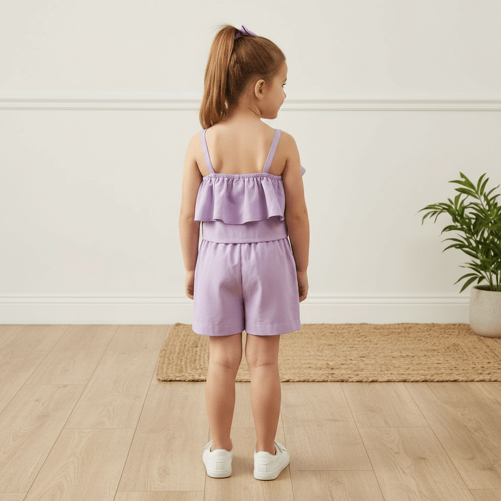 Purple cord-set for girls-M250124