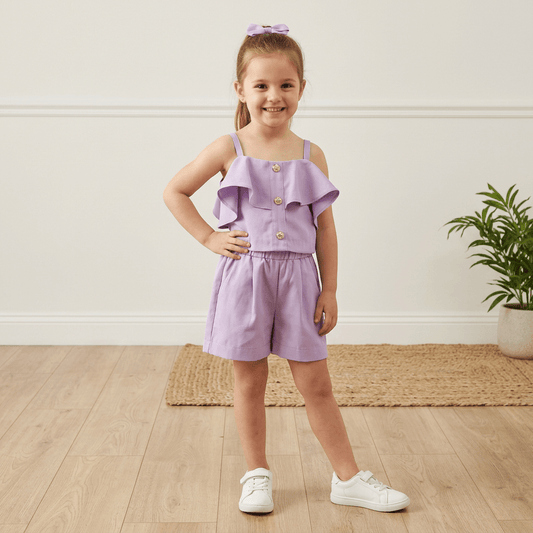Purple cord-set for girls-M250124