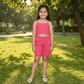 Magenta cord-set for girls-M250126