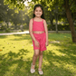 Magenta cord-set for girls-M250126