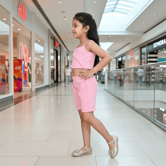 pink cord-set for girls-M250127