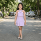 purple skirt & top for girls-M250128