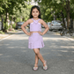 purple skirt & top for girls-M250128