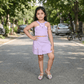 purple skirt & top for girls-M250128