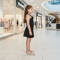black skirt & top for girls-M250129