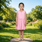 pink skirt & top for girls-M250130