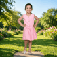 pink skirt & top for girls-M250130