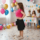 Magenta skirt & top for girls-M250132