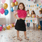 Magenta skirt & top for girls-M250132