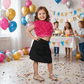Magenta skirt & top for girls-M250132