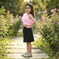 pink skirt & top for girls-M250133