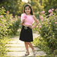 pink skirt & top for girls-M250133