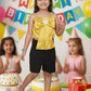 yellow skirt & top for girls-M250136