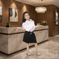 white skirt & top for girls-M250137