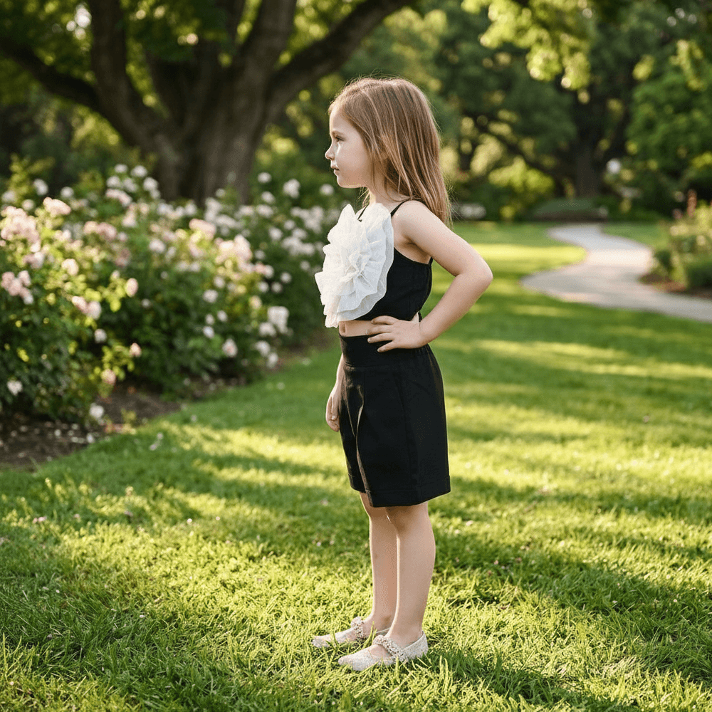 Black cord-set for girls-M250138