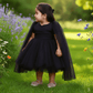 Black party frock for girls-M250025