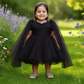 Black party frock for girls-M250025