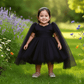 Black party frock for girls-M250025