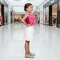 Magenta skirt and top for girls-M250020