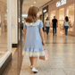 Blue cotton frock M260032